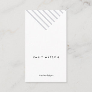 Grey minimalist elegant classy modern geometric business card
