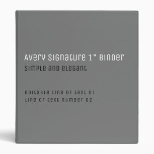grey minimalist elegant professional   binder