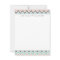 Grey Mint Peach Zigzag Ikat Pattern