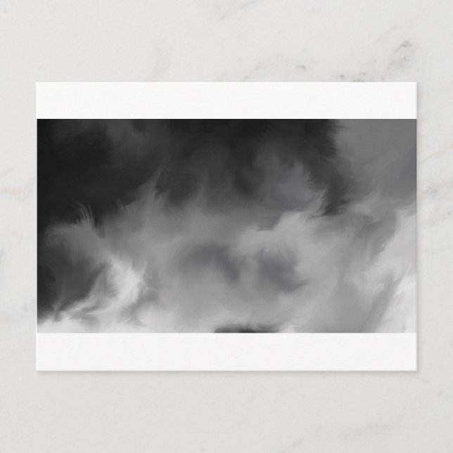 Grey misty smoke. postcard (Front)
