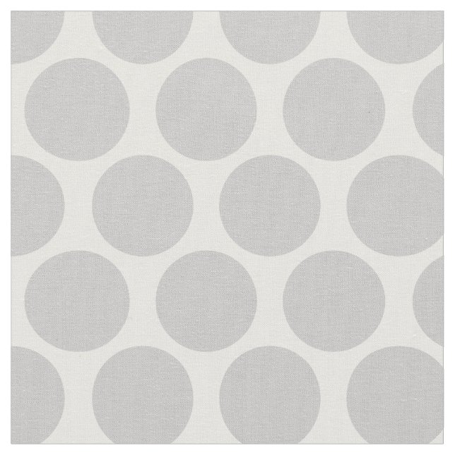 Grey Mod Dots Fabric (Close Up)