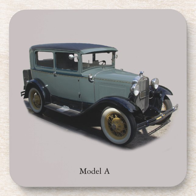 Grey Model A coaster set (Front)