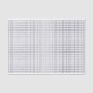 Grey, modern, simple, cool, trendy grid lines tissue paper