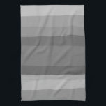 Grey Modern Simple Stripes Pattern Kitchen Towel<br><div class="desc">Decorate your kitchen with this cool art towel. Makes a great housewarming,  birthday or wedding gift! 
You can customize it and add text too.
Check my shop for lots more colours and patterns!</div>