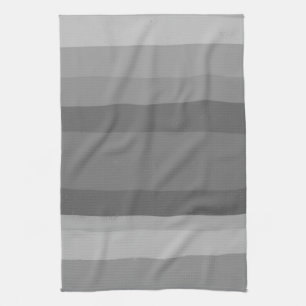 Grey Modern Simple Stripes Pattern Kitchen Towel