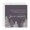 Grey Modern Winter Wedding Invitations Trees