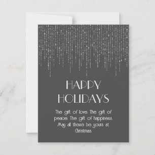 Grey moonlight elegant sparkly stylish card