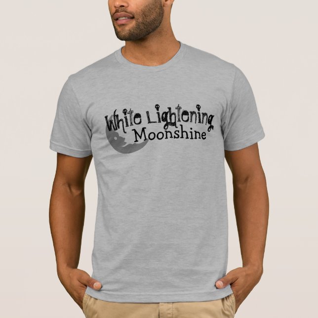 Grey Moonshine Tee - White Lightening (Front)