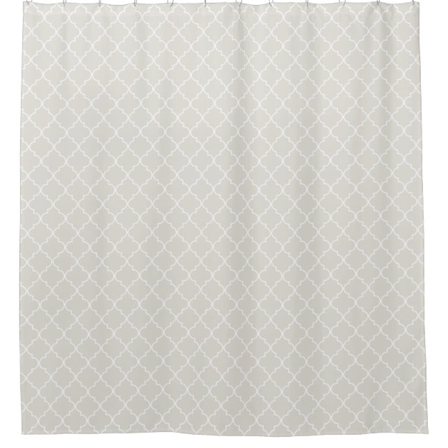 Grey Moroccan Quatrefoil Pattern (Front)
