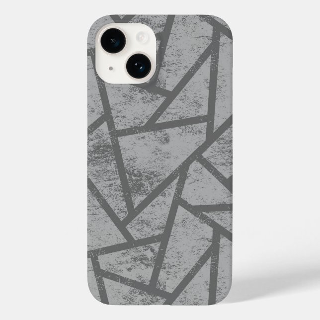 Grey mosaic pattern  Case-Mate iPhone case (Back)