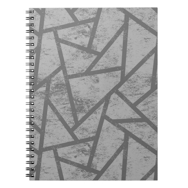 Grey mosaic pattern notebook (Front)