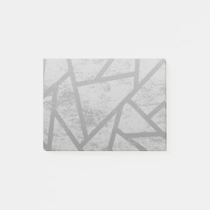 Grey mosaic pattern post-it notes