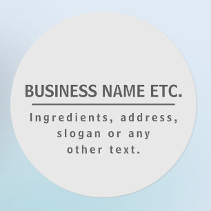 Grey Multi-Purpose Classic Round Sticker