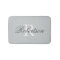Grey name monogram bath mat | small medium large
