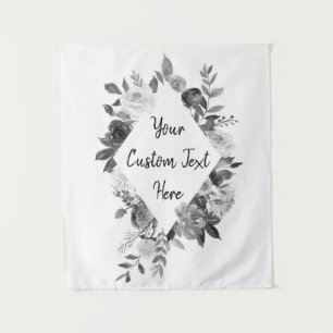 Grey Neutral Photo Booth Backdrop Birthday Party Tapestry