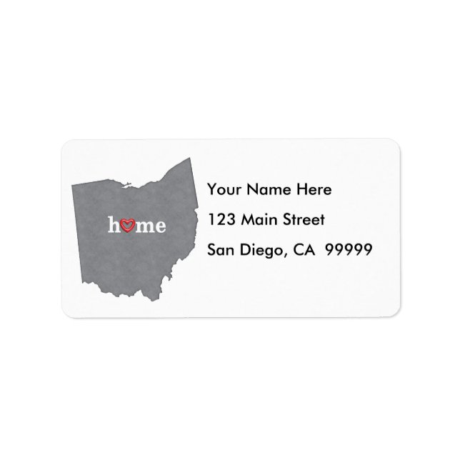 Grey OHIO Home & Open Heart Label (Front)