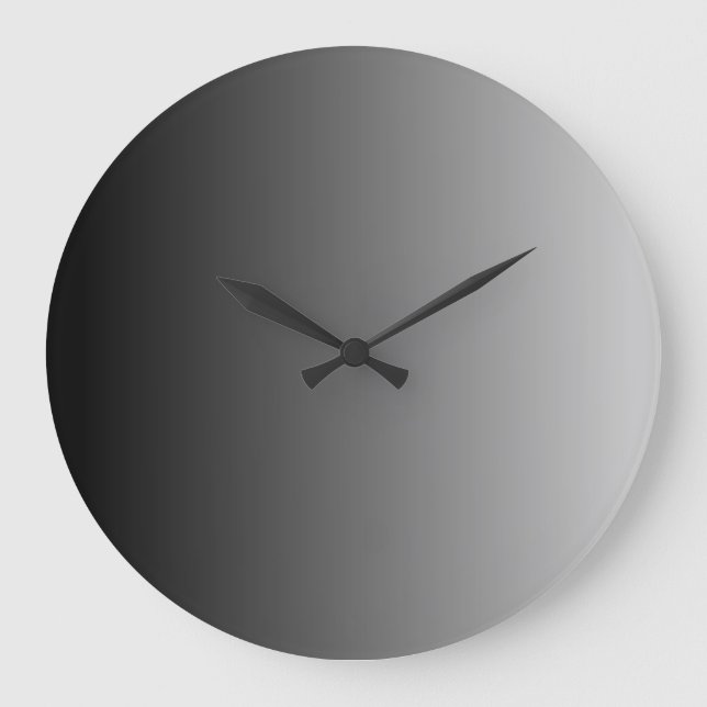 Grey Ombre Large Clock (Front)