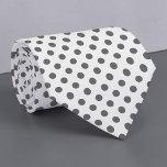 Grey on White Mini Polka Dots Necktie<br><div class="desc">This stylish necktie features a classic and timeless design of grey mini polka dots set against a crisp white background. It's the perfect accessory to add a touch of sophistication and personality to any outfit, whether it's for a business meeting, a special event, or simply to elevate your everyday look....</div>