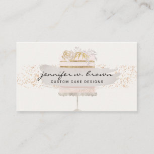 Grey online course cookbook baking teacher business card