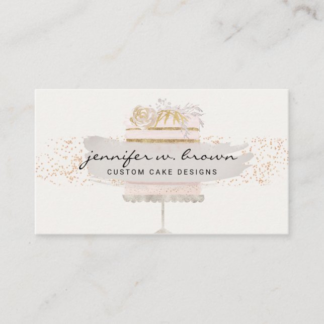 Grey online course cookbook baking teacher business card (Front)