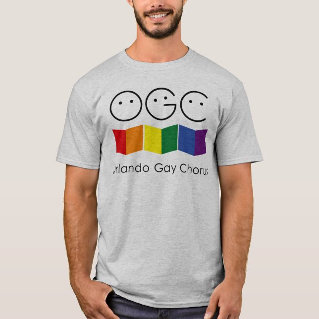 Grey Orlando Gay Chorus Men's T-shirt (Front)