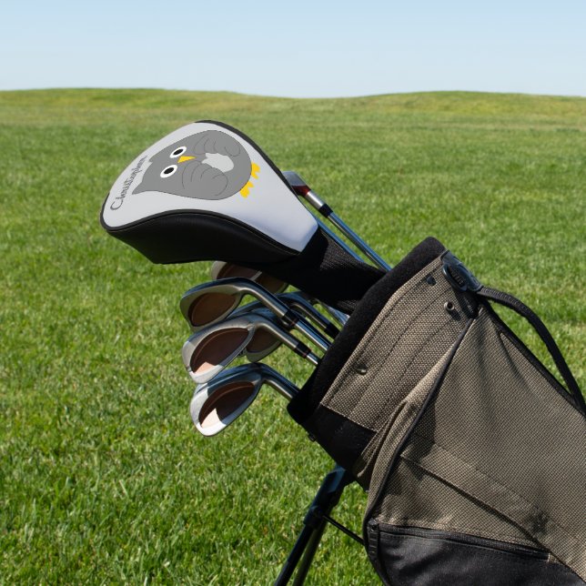 Grey Owl Design Golf Head Cover (In Situ)