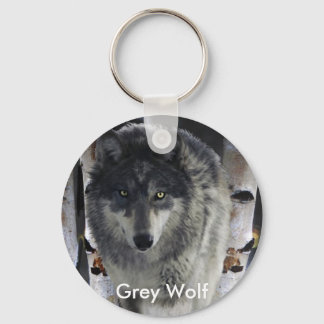 GREY PACK WOLF Collection Keychain