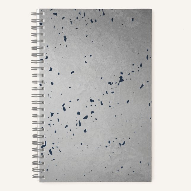 Grey Paint Splatter Notebook (Front)