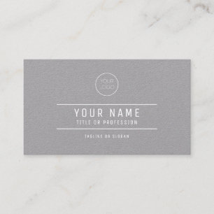 Grey Paper Business Card