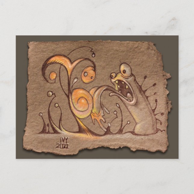 Grey Paper Sketch: Taster Postcard (Front)