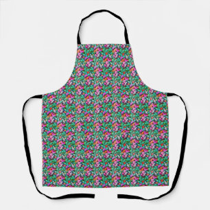 Grey Parrot Jungle Dreams Seamless Surface Pattern Apron