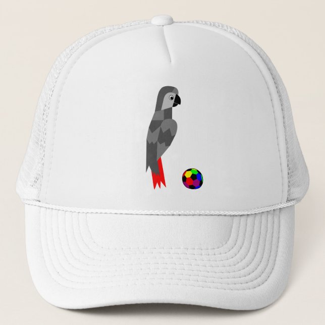 Grey Parrot Trucker Hat (Front)
