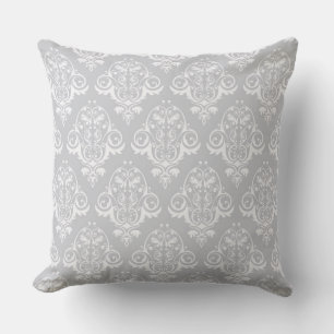 Grey Pattern Outdoor Pillow