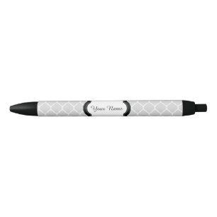 Grey Pattern Personalized Pen