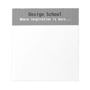 Grey Patterned Business Notepad