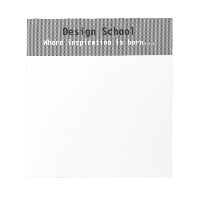 Grey Patterned Business Notepad (Front)