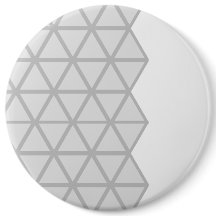 Grey patterned Button