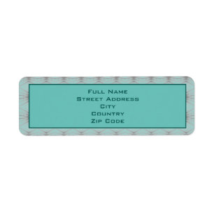 Grey patterned design with teal