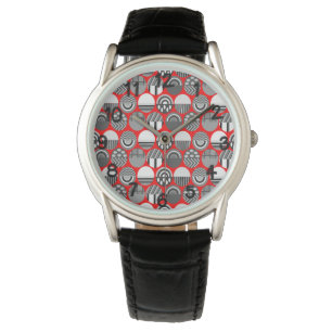 Grey Patterned Ovals Watch