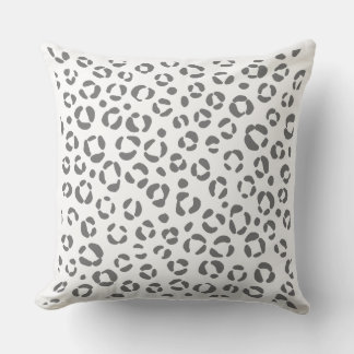 Grey Patterns Throw Pillow