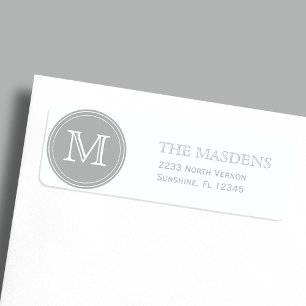 Grey Personalized Custom Monogrammed