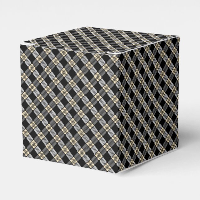 Grey Picnic Favor Box (Front Side)