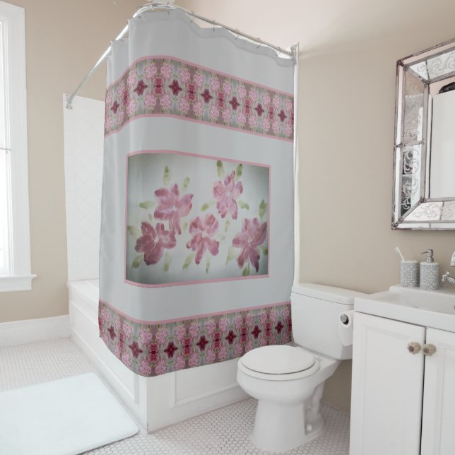 Grey Pink and Burgundy Elegant (In Situ)