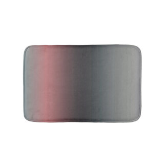 Grey, pink, black gradient, Ombre.  Bath Mat