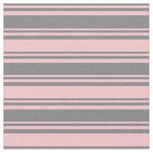 Grey & Pink Coloured Lines Fabric