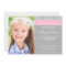 Grey Pink Damask Girl Photo First Communion