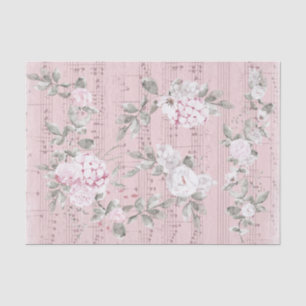 grey pink flowers music sheet