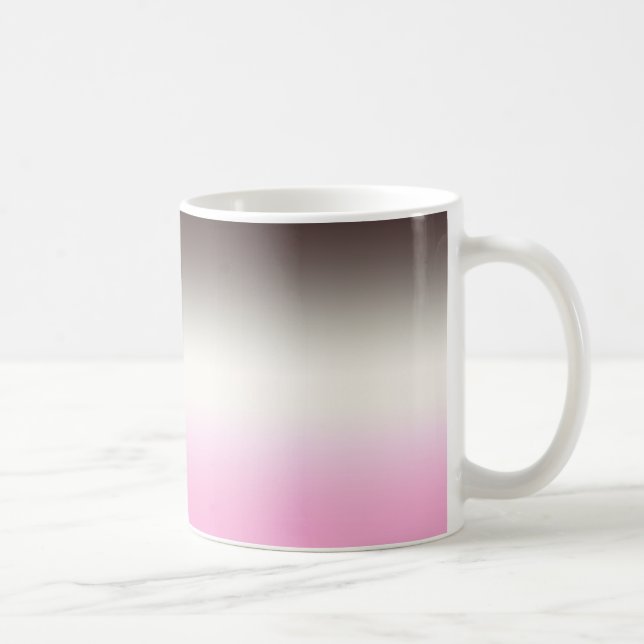 Grey pink Ombre Coffee Mug (Right)