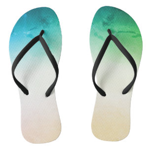 Grey pink Ombre Flip Flops