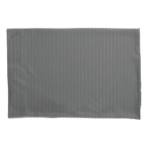 Grey pinstripes pillowcase